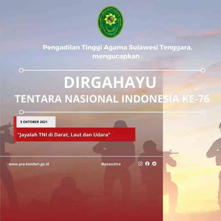 Dirgahayu Tentara Nasional Indonesia Ke-76