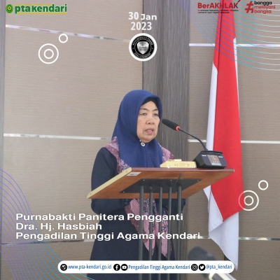 PURNABAKTI PANITERA PENGGANTI DRA. HJ. HASBIAH PENGADILAN TINGGI AGAMA KENDARI